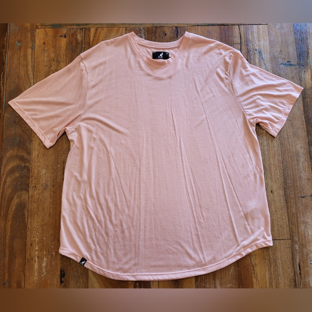 Kangol Mens XL Pink Tshirt Lightweight Breathable Short Sleeve Crewneck Soft B1